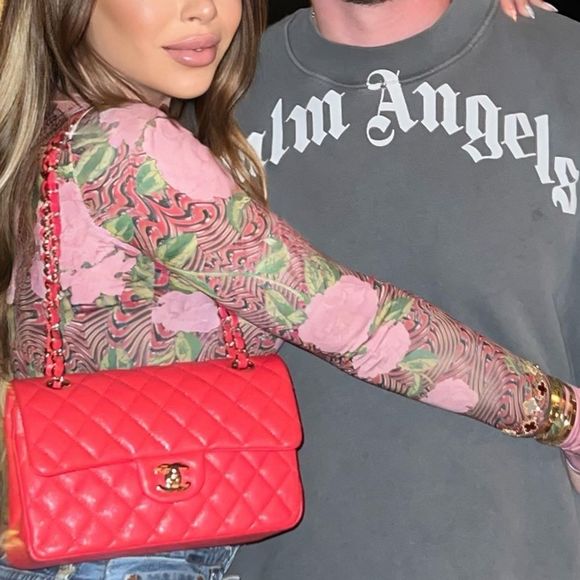 MAISIE WILEN FLORAL PRINT BODY SHOP TOP ROSE RED - Picture 7 of 7